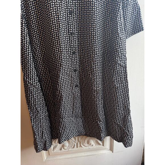 COS Printed Midi Black & White Geometric Shirt Dress EUC Size EUR 36 $135 MSRP - Picture 8 of 13
